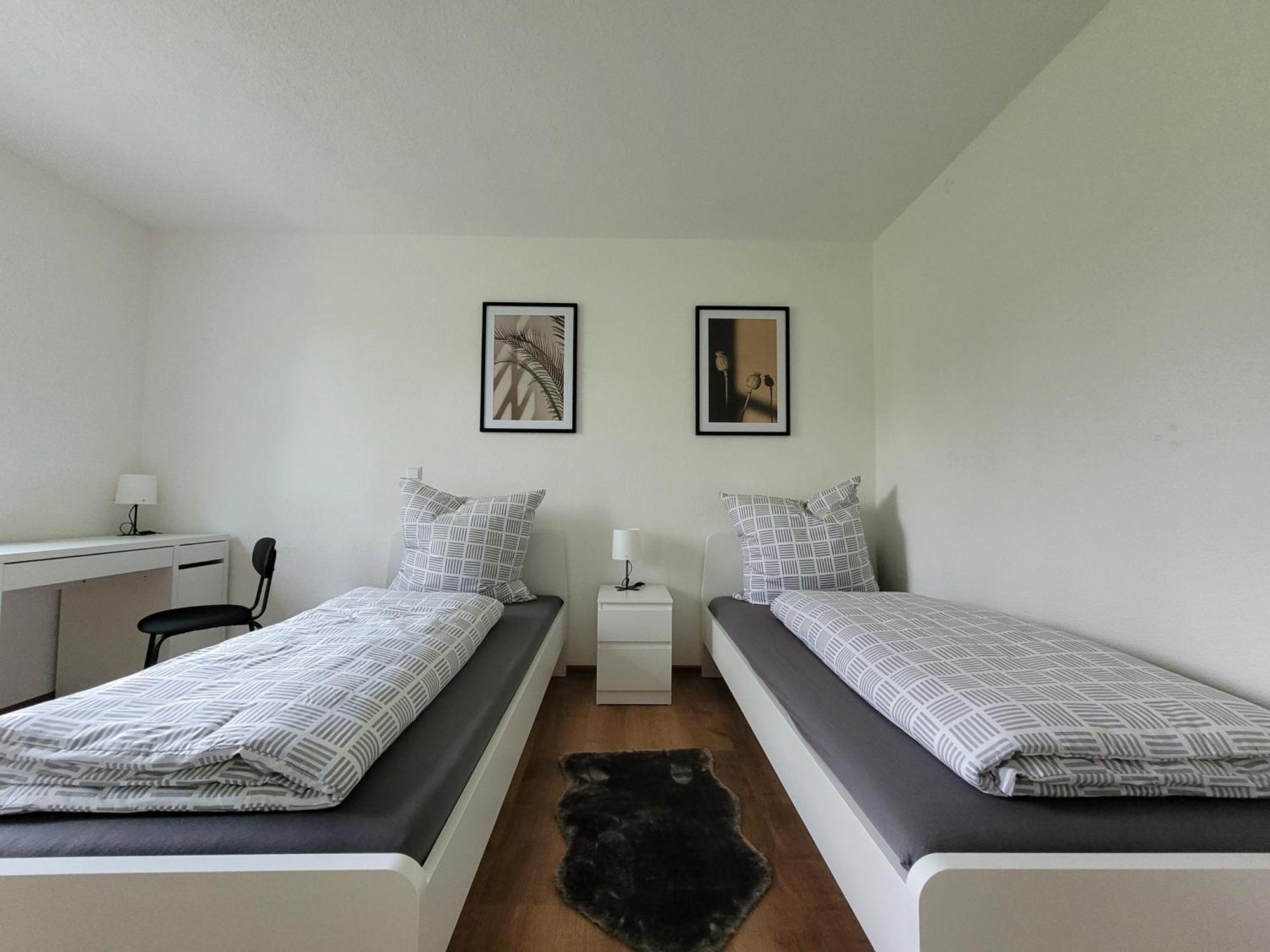 Living Flat, Eine Mit Zwei Schlafzimmern Und Balkon